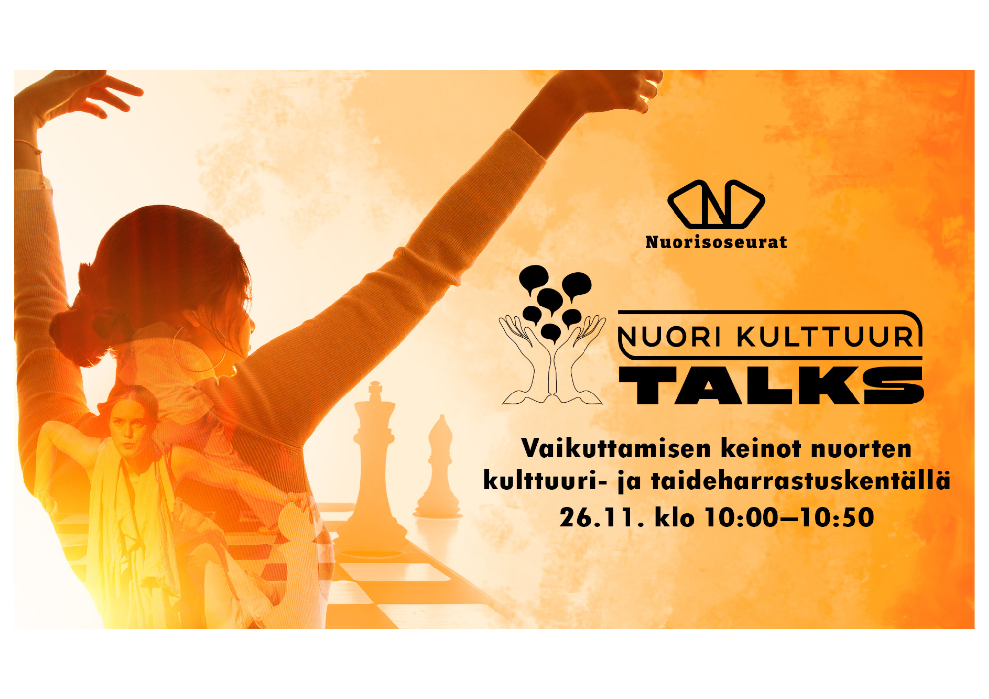 Nuori Kulttuuri Talks mukana Hyvin sanottu -festivaalilla 26.11.