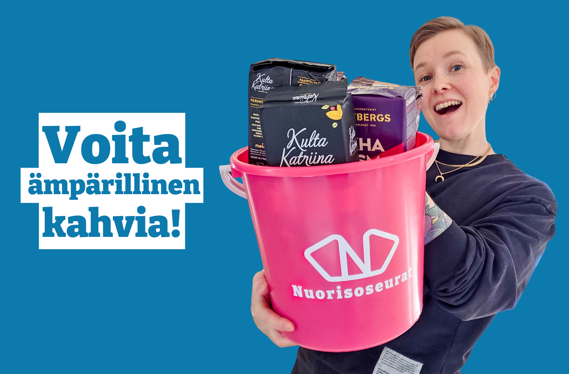 Osallistu kisaan ja voita ämpärillinen kahvia!